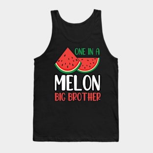 Watermelon One In A Melon Big Brother Melon Sister Cousin Tank Top